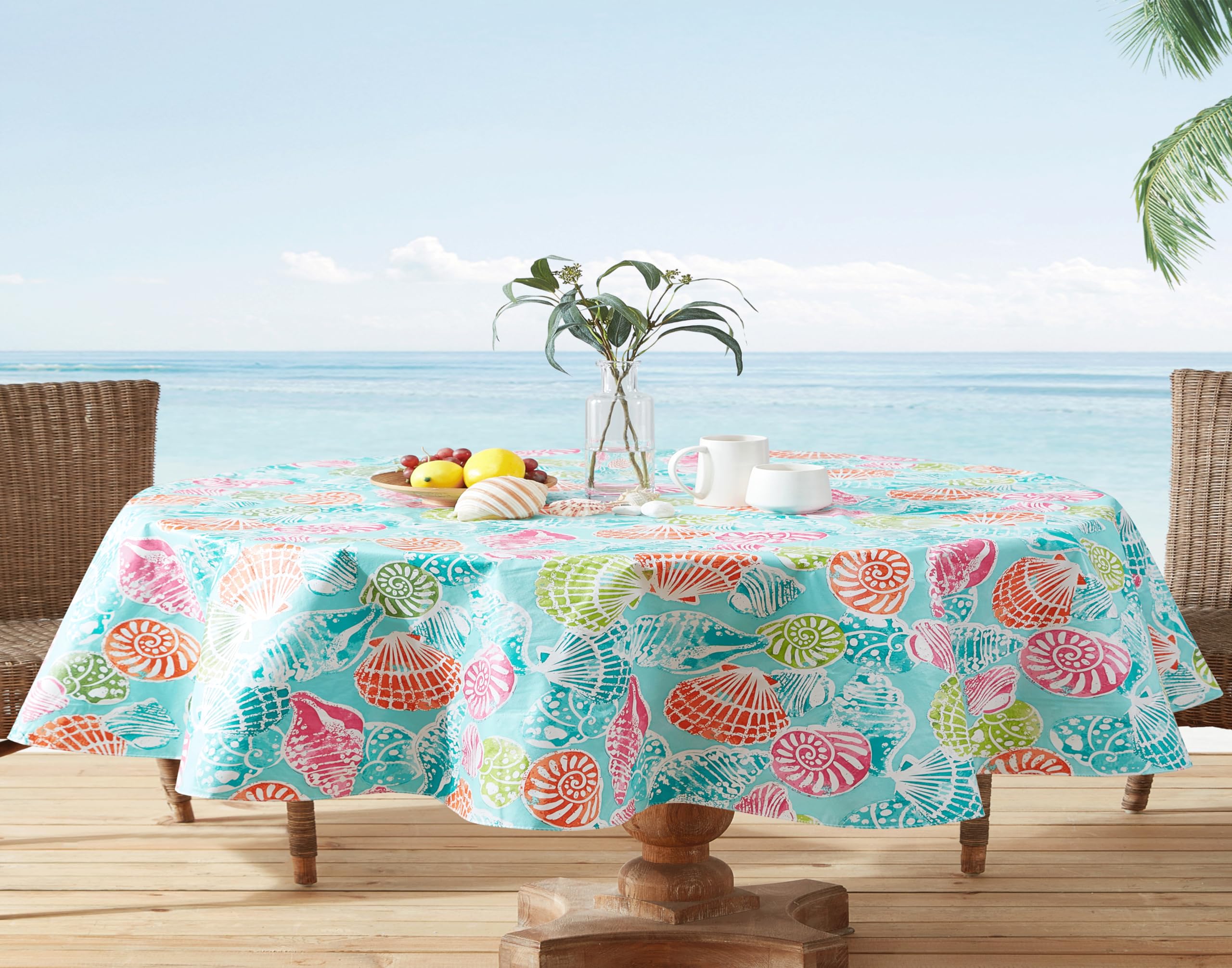 VEATM REVIVAL COLOR BLOCK L サイズ Amazon.com: Newbridge Oval Vinyl Flannel Backed Tablecloth, 60 x